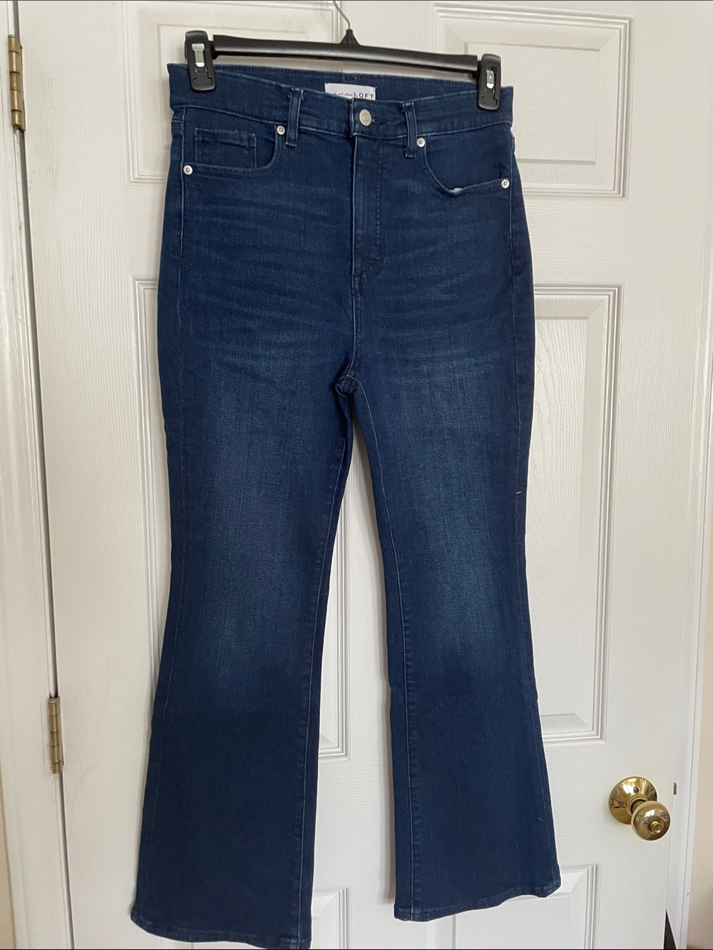 Loft Women's Indigo High-Rise slim Flare Jeans- 30 (10)